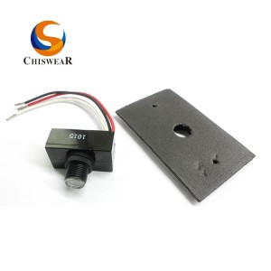 Button Photocell Sensor Accessories Wall Mount Aluminum Plate