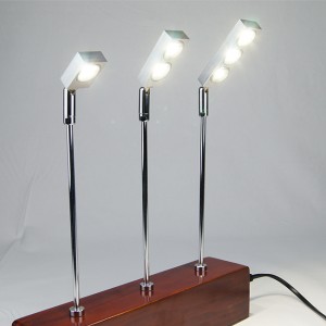 2W Jewelry Display Lighting Fixture LED Mini Stand Spotlights 110 Beam Angle, 180Lm