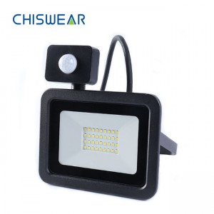 Die-cast Aluminium Spotlight Floodlight Outdoor with PIR Motion Sensor 100W 200W 300W 400W