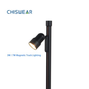 Commercial Exhibition Lighting Freedom Adjustment LED Magnetic Track Light for LED Showcase Lighting